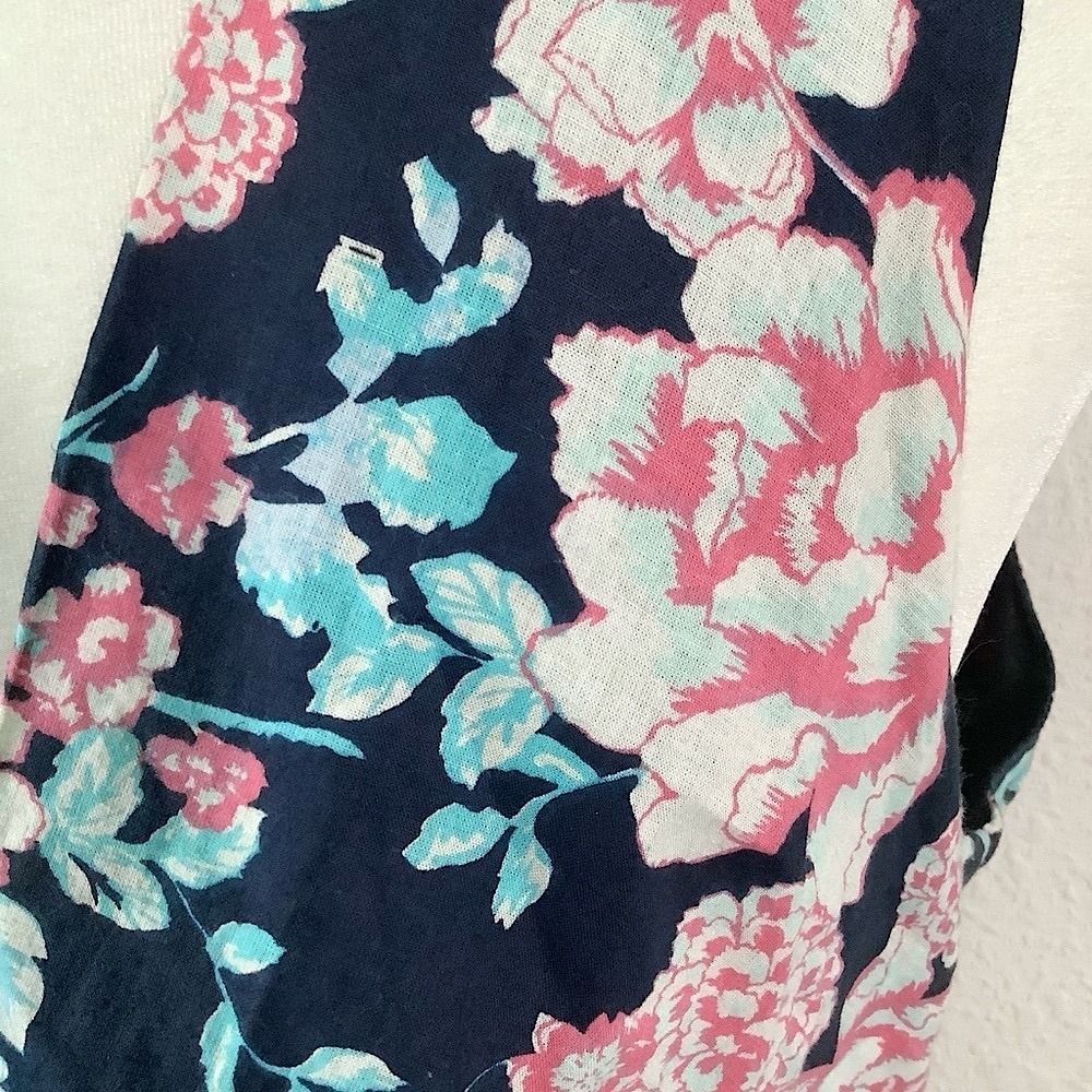 DIVA DOLLZ Fit & Flare Floral Cotton Dress M Retro Pinup Cottagecore Boho Navy - Picture 4 of 14